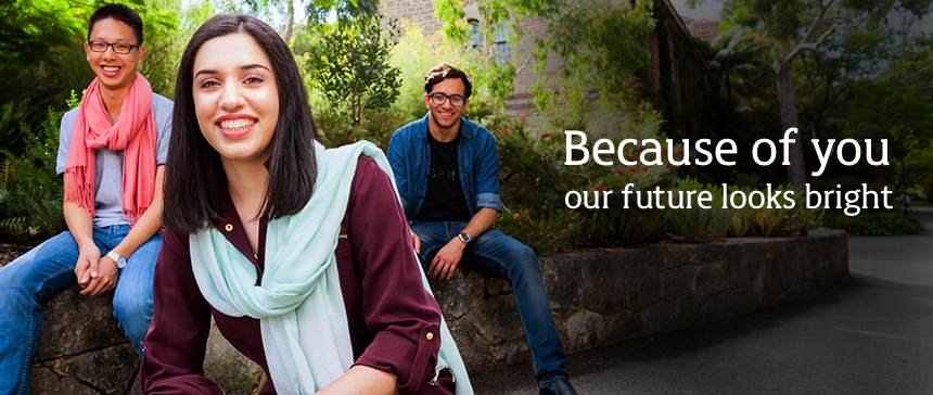 Because of you, our futures look bright